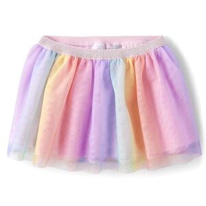 The Children’s Place Toddler Girls Rainbow Ombre Mesh Skirt